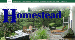 Desktop Screenshot of homesteadlandscaping.com
